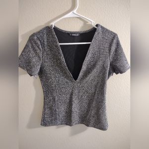 Glitter v-neck shirt